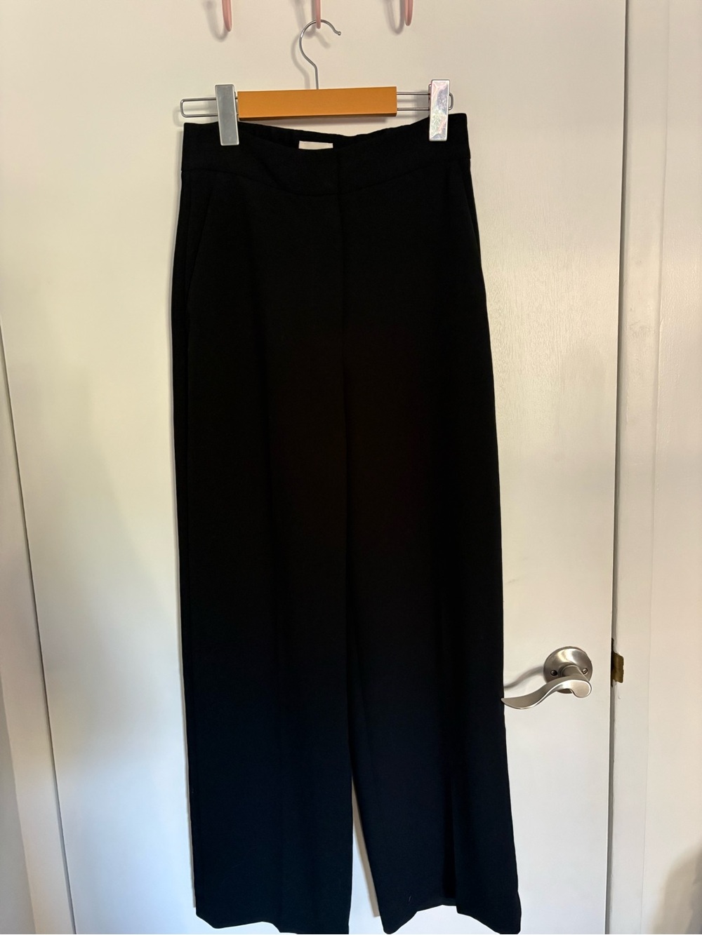 Aritzia Black Wide-Leg Tailored Pants